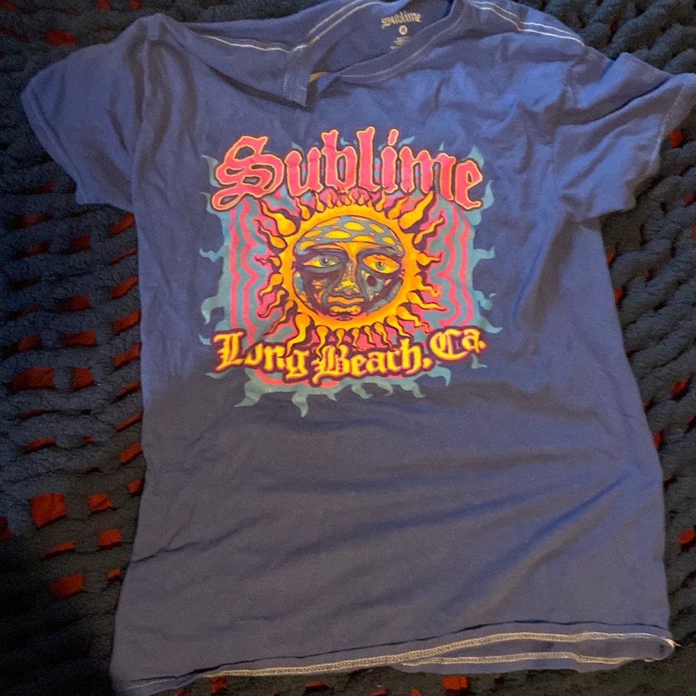 Sublime shirt Long Beach California blue